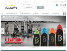 Tablet Screenshot of insports.cz